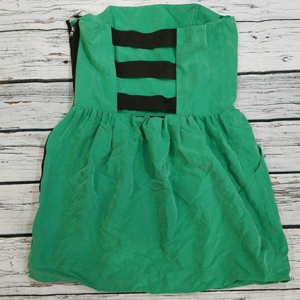 Rachel Roy strapless mini dress fit flare dress 12
